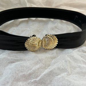 Vintage Scallop Shell Buckle Adjustable Belt
